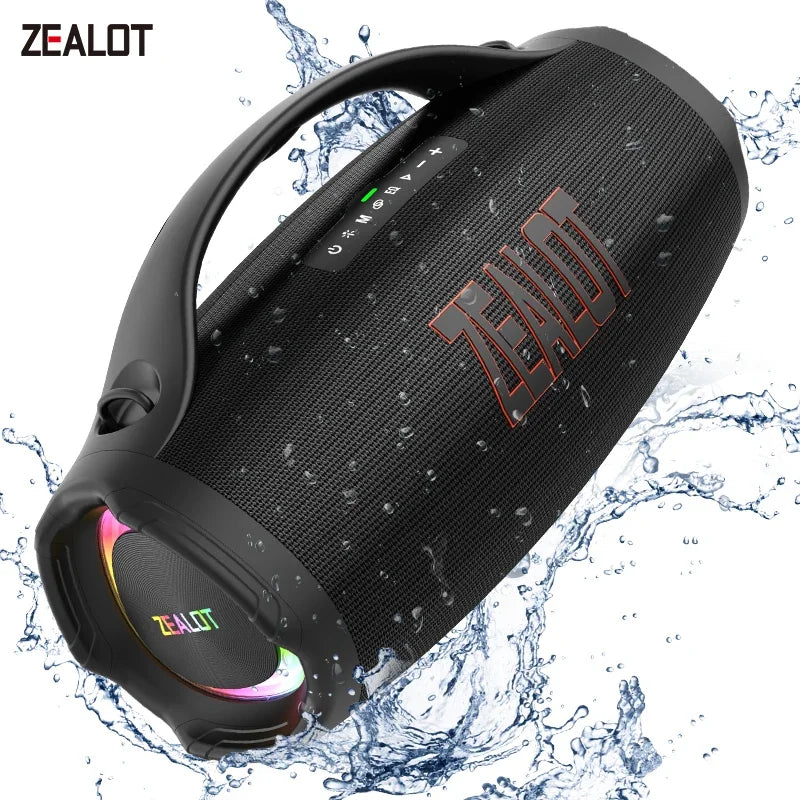 Zealot Portable Bluetooth Speaker 160W Wireless Waterproof Outdoor Audio