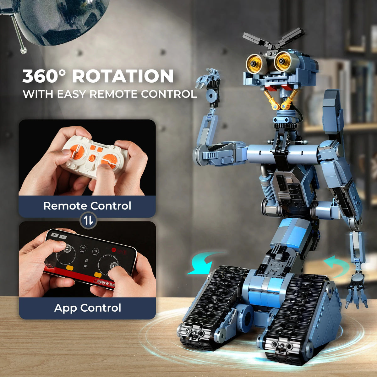 Johnny 5 Robot Building Blocks Set Inspired by Short Circuit Classic Film
