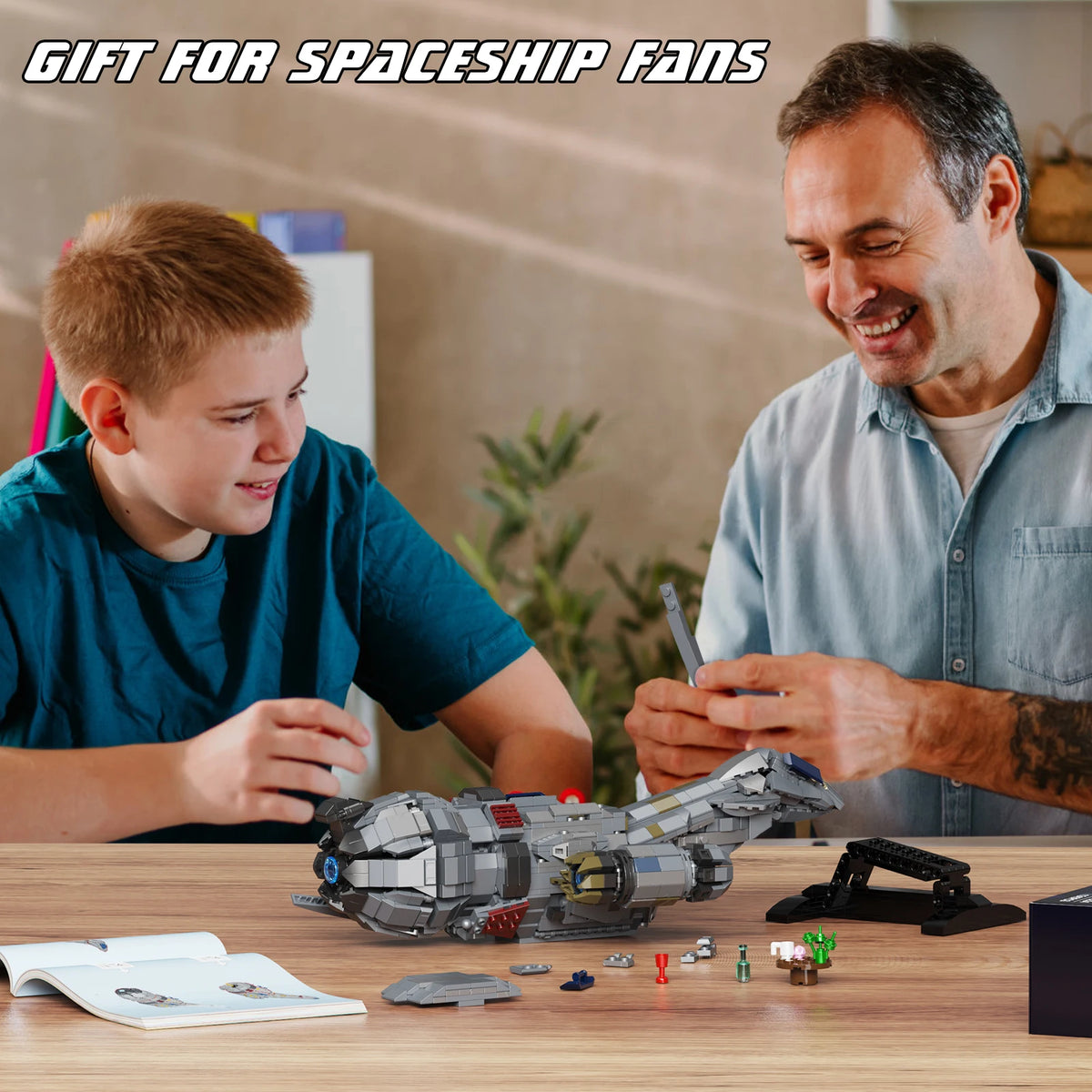Firefly Class Spaceship Shuttle Building Blocks With Display Stand