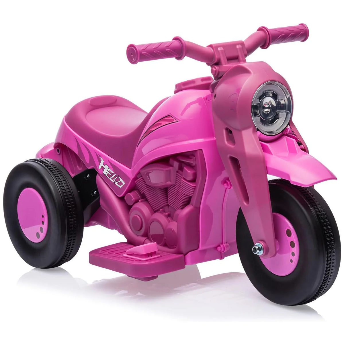 6V Kids Ride-on Bubble Motorcycle 3-Wheel Electric Toy w/LED Lights Music | 6V Rechargeable Battery, 1-Hour Playtime, Forward/Reverse Controls, LED Headlight, Music Player, 66lbs Capacity