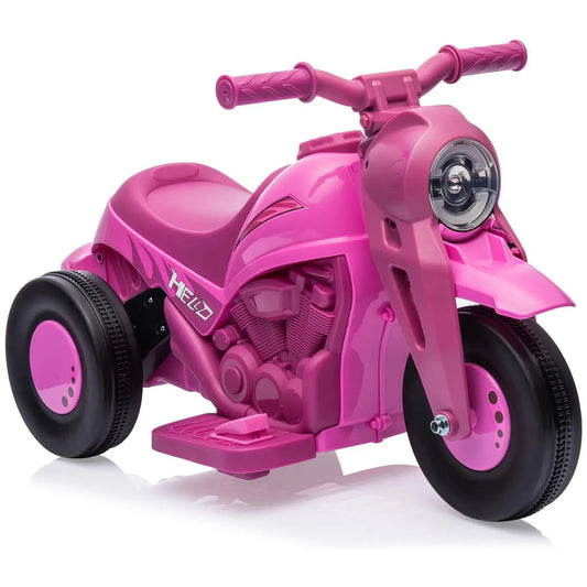 6V Kids Ride-on Bubble Motorcycle 3-Wheel Electric Toy w/LED Lights Music | 6V Rechargeable Battery, 1-Hour Playtime, Forward/Reverse Controls, LED Headlight, Music Player, 66lbs Capacity