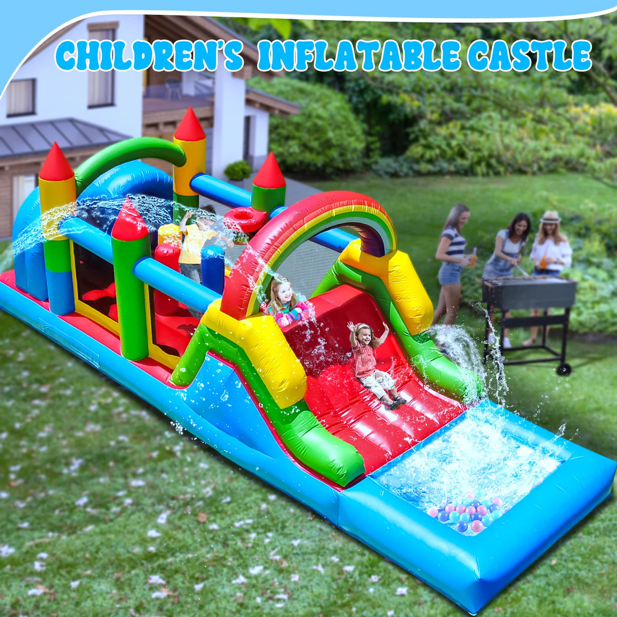 9 Models Bouncy Castles Of Children Outdoor Inflatable Castles Air Bounce House Inflatable Bouncers Kids Soft Play Set Outdoor Play Grounda