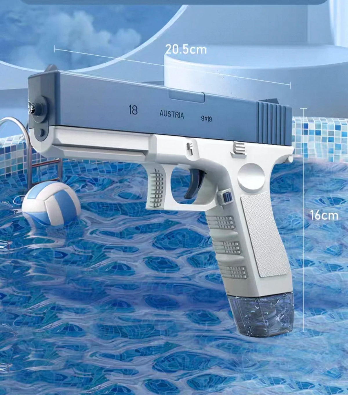 Manual Water Gun Toy Pistol, Kids Summer Outdoor Water Fight Toy, Portable Handheld Sprayer Gun for Pool Beach Party, Children Water Blaster Gift