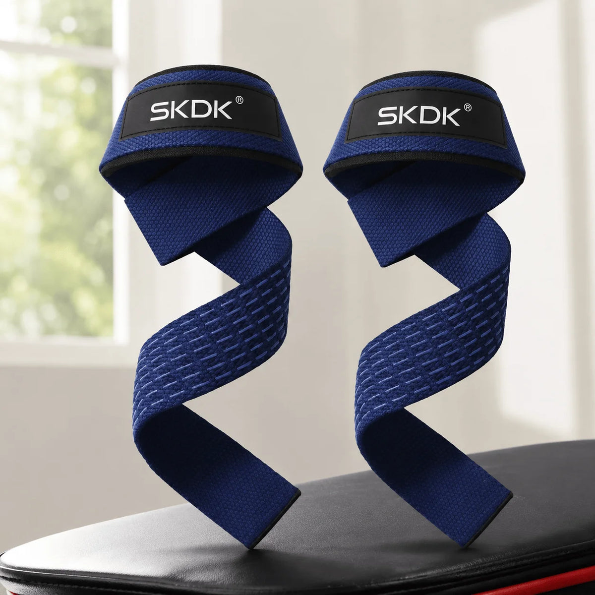 Heavy Duty Neoprene Weightlifting Straps With Silicone Grip