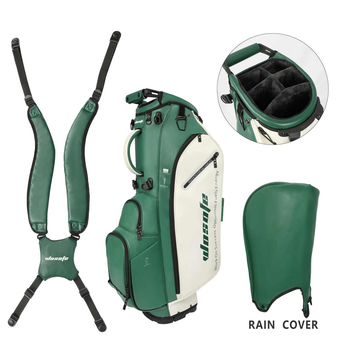 Lightweight Golf Stand Bag With Dual Strap And Dividers