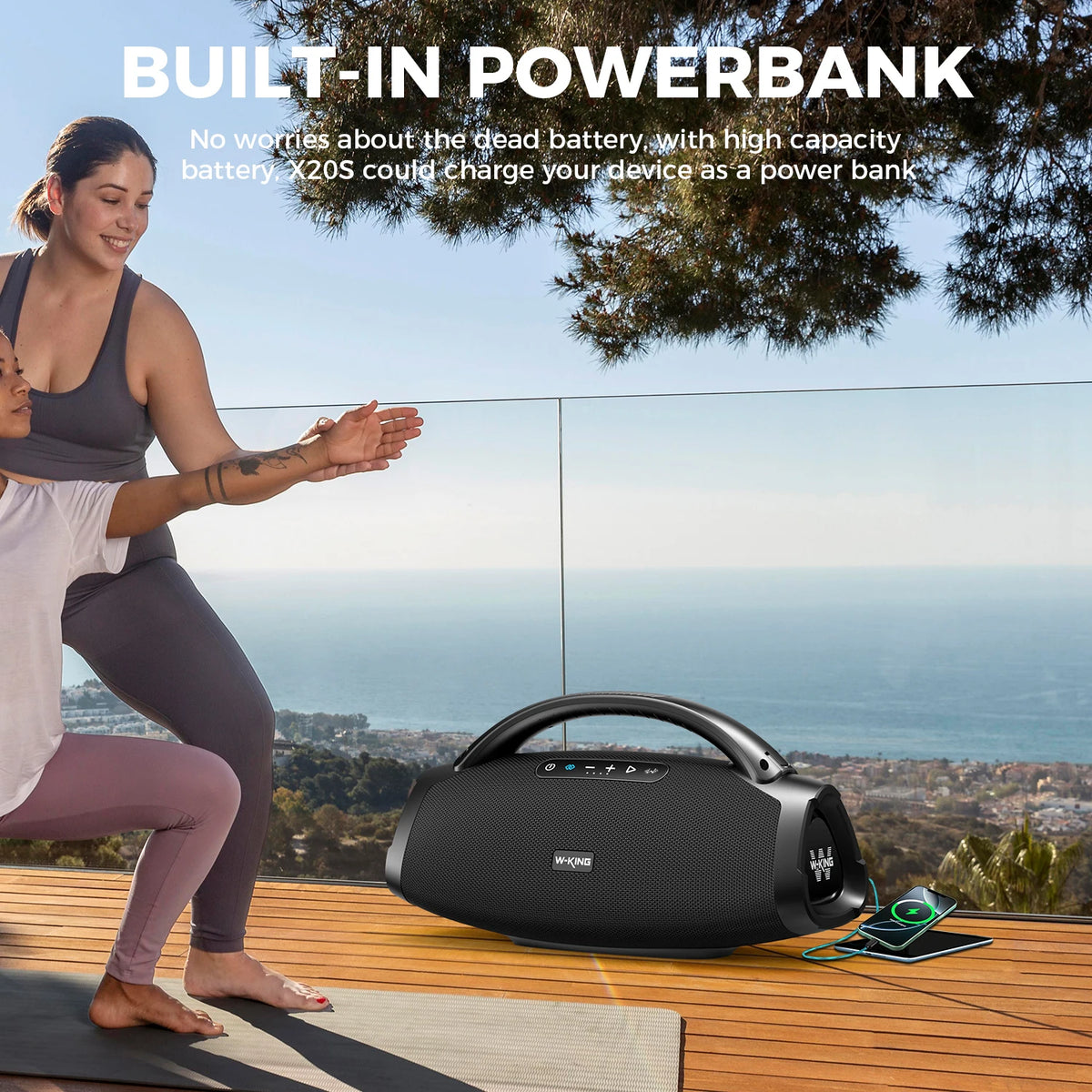 W-King X20S Waterproof Bluetooth Speaker For Outdoor Entertainment Use