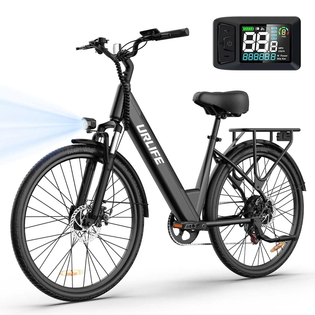 URLIFE E26 Electric Bicycle With Removable Battery And Hydraulic Brakes