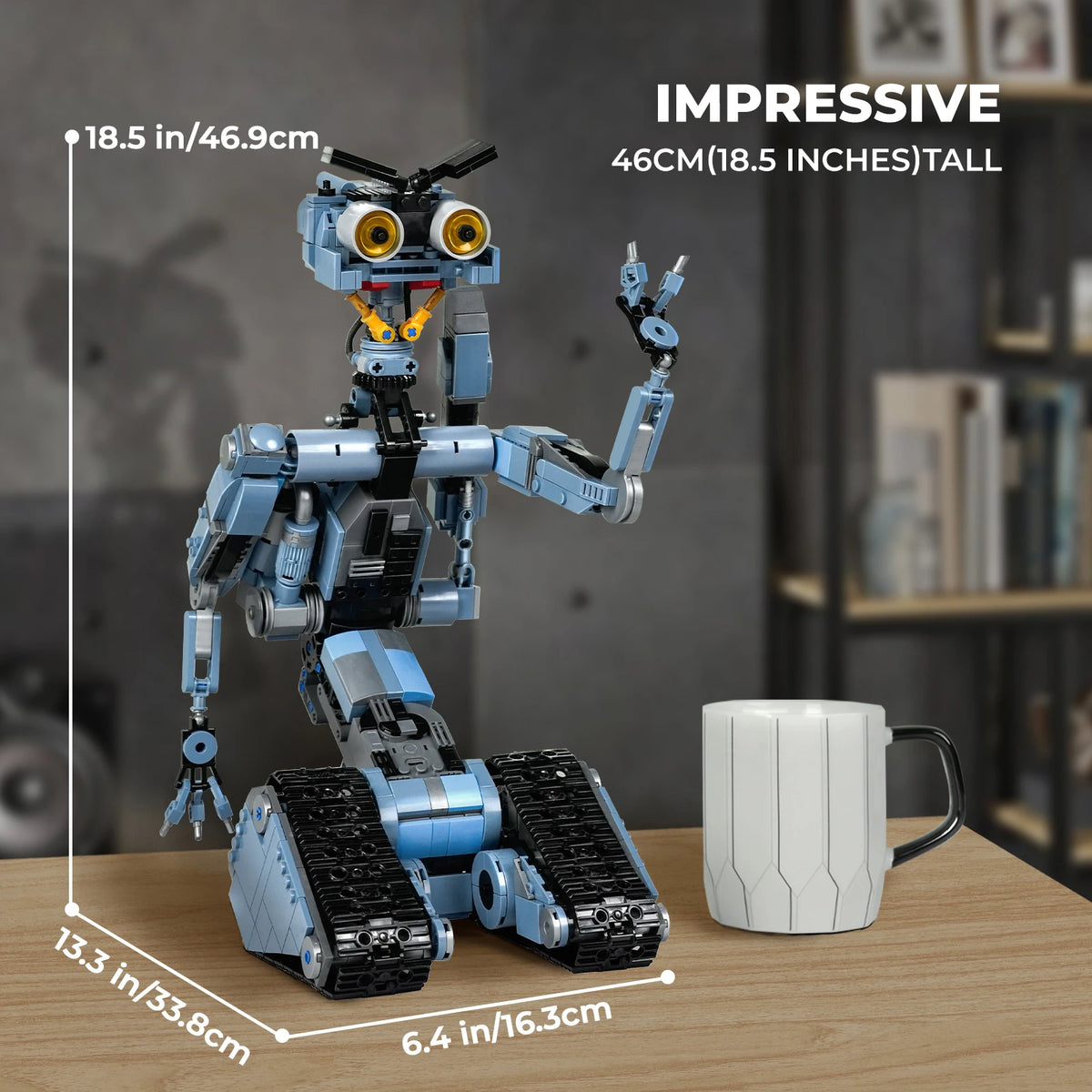Johnny 5 Robot Building Blocks Set Inspired by Short Circuit Classic Film