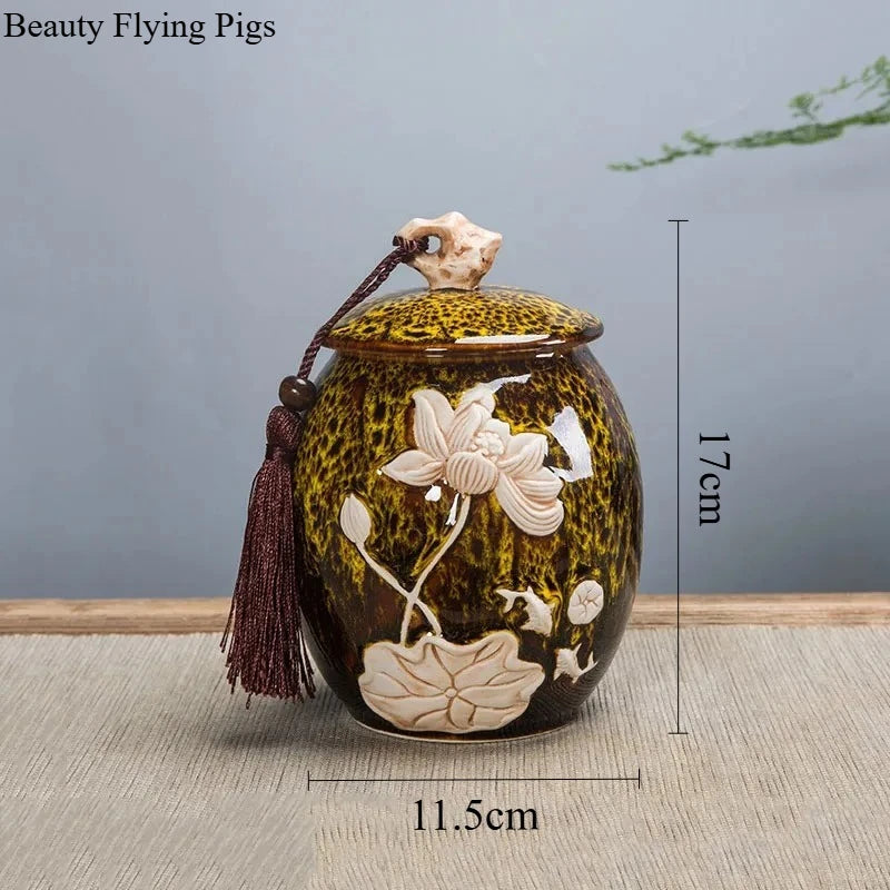 Premium Ceramic Pet Urn For Dog And Cat Memorial Keepsake
