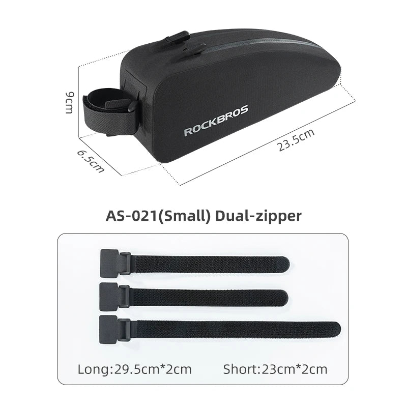 ROCKBROS Waterproof Hard Shell Bicycle Top Tube Storage Bag