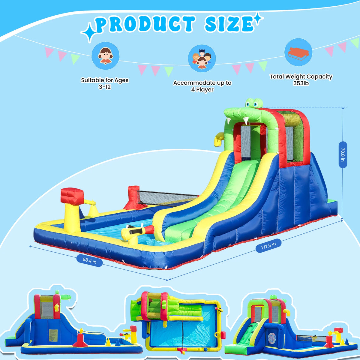 9 Models Bouncy Castles Of Children Outdoor Inflatable Castles Air Bounce House Inflatable Bouncers Kids Soft Play Set Outdoor Play Grounda