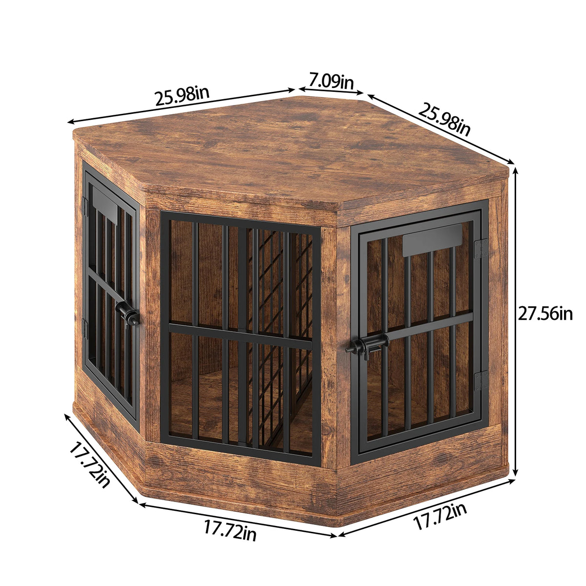 Modern Corner Dog Crate Furniture Television Stand For Pets