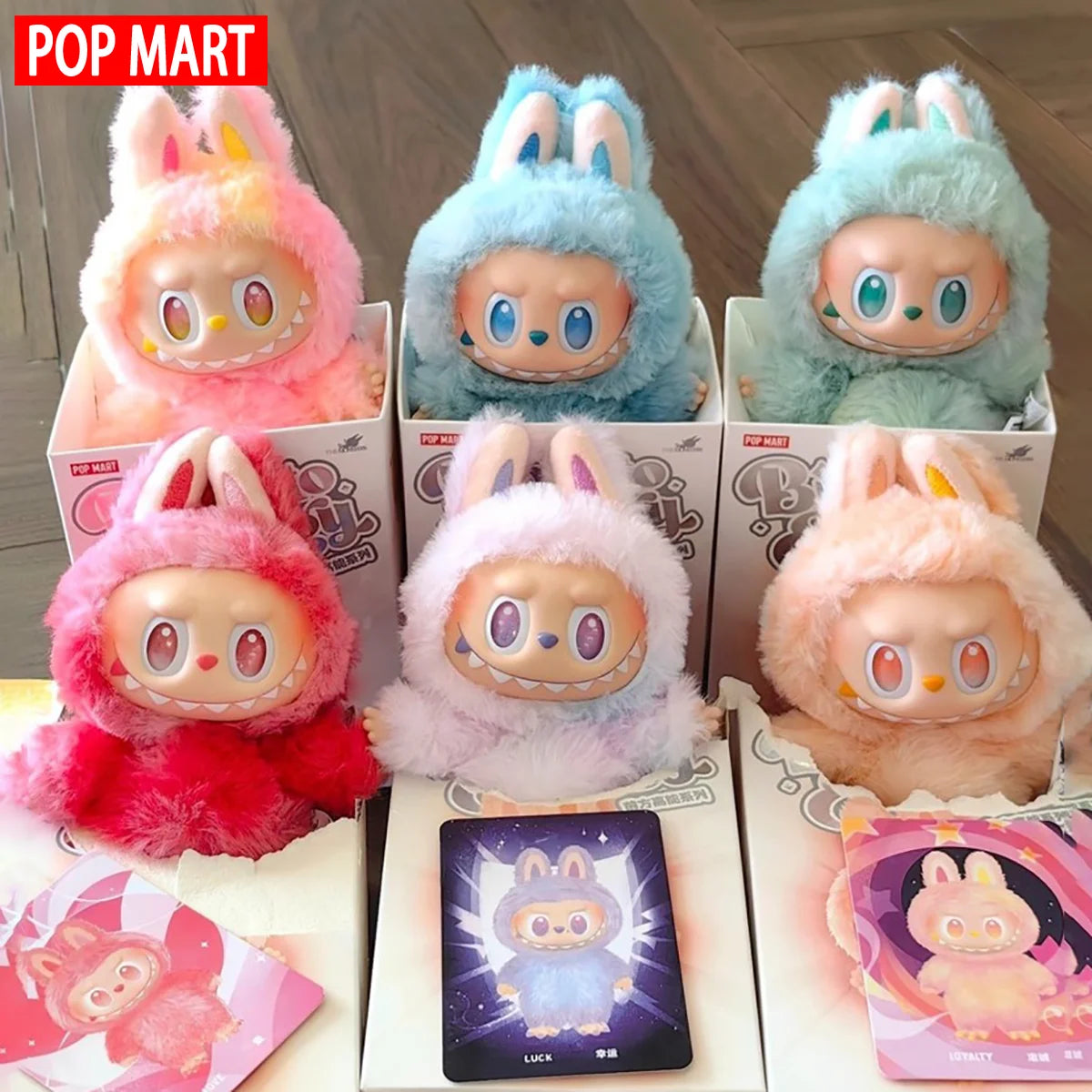 POP MART Labubu Plush Doll Collectible Figure Gift for Fans