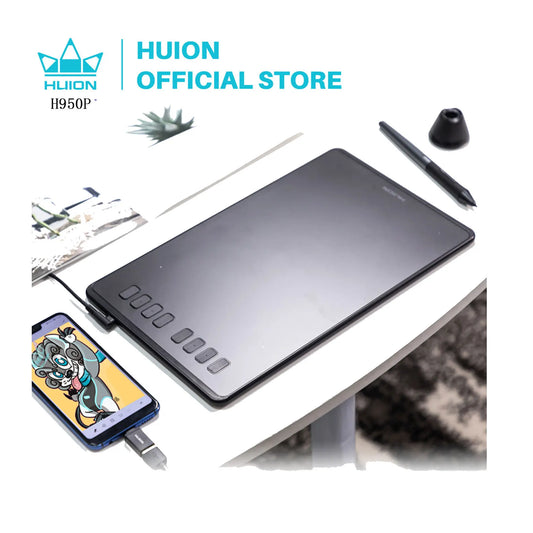 HUION H950P Professional Graphics Tablet With Battery Free Stylus