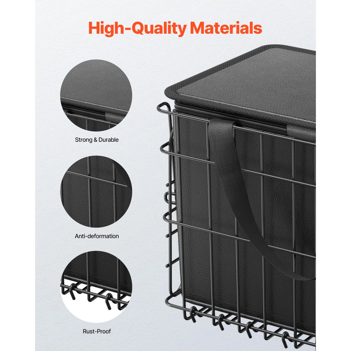 SucceBuy Folding Rear Bike Basket with Cargo Net and Liner