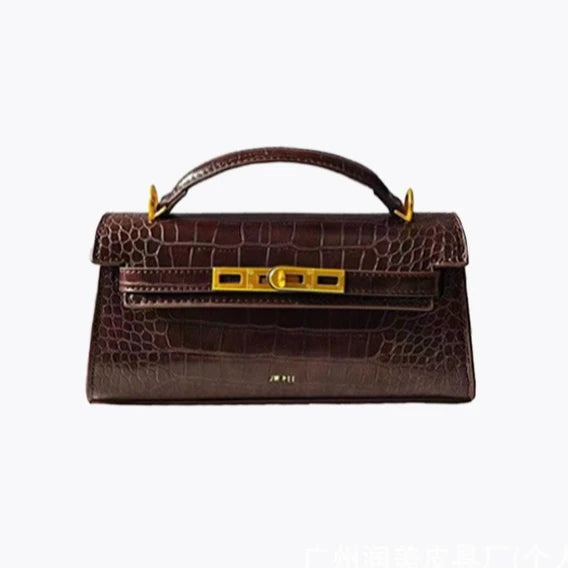 JW PEI Noor Crocodile Embossed Top Handle Crossbody Handbag