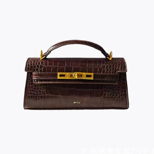 JW PEI Noor Crocodile Embossed Top Handle Crossbody Handbag