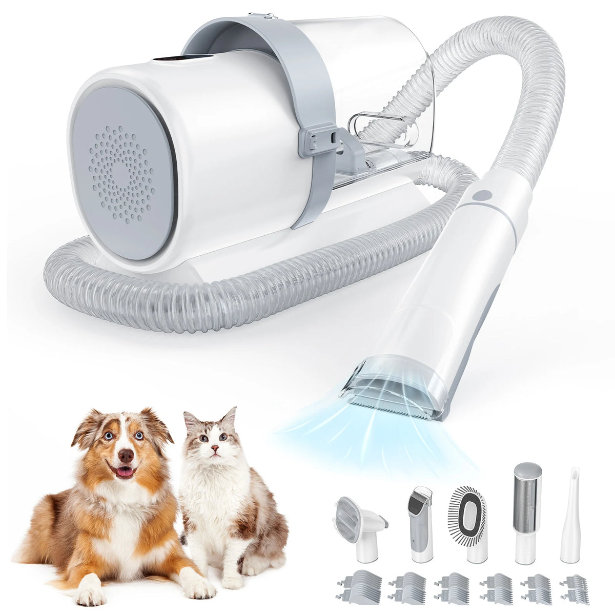 Professional Cordless Pet Grooming Vacuum Kit With Clipper Tools