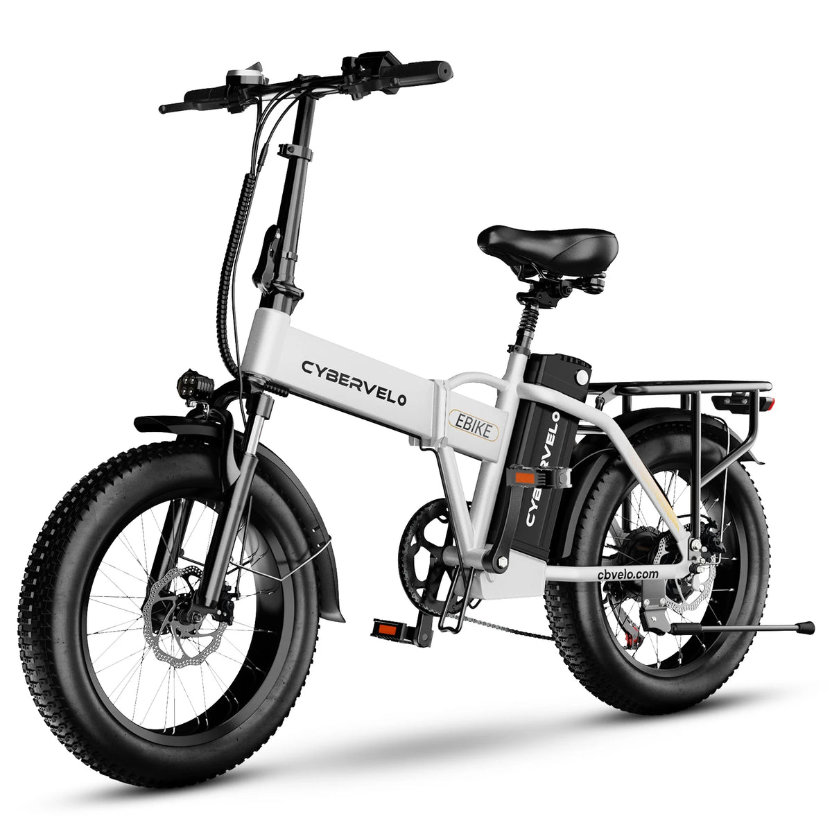 Cybervelo 1000W Foldable Fat Tire Electric Bike Mars700