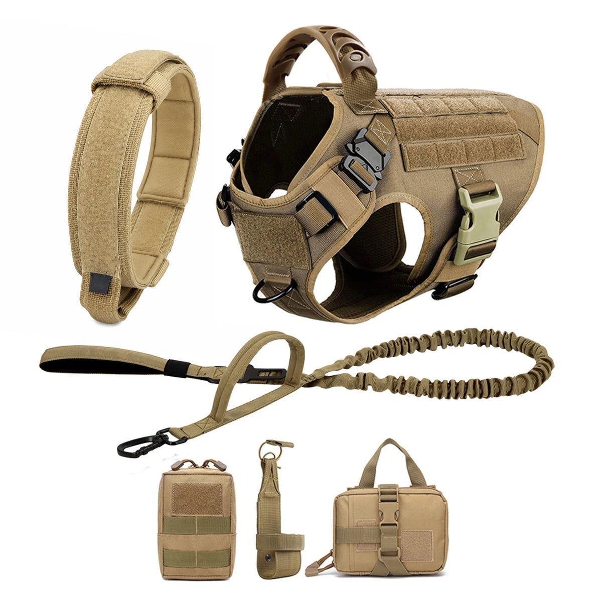 Petravel Nylon Dog Harness And Leash Set With Quick Release