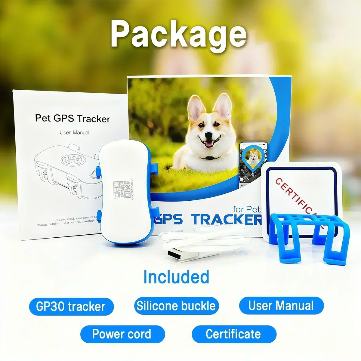Wanwaytech 4G GPS Pet Tracker With Real-Time Tracking And Waterproof