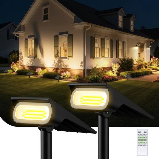 Intelamp Outdoor Solar Spotlights Dimmable For Garden And Patio