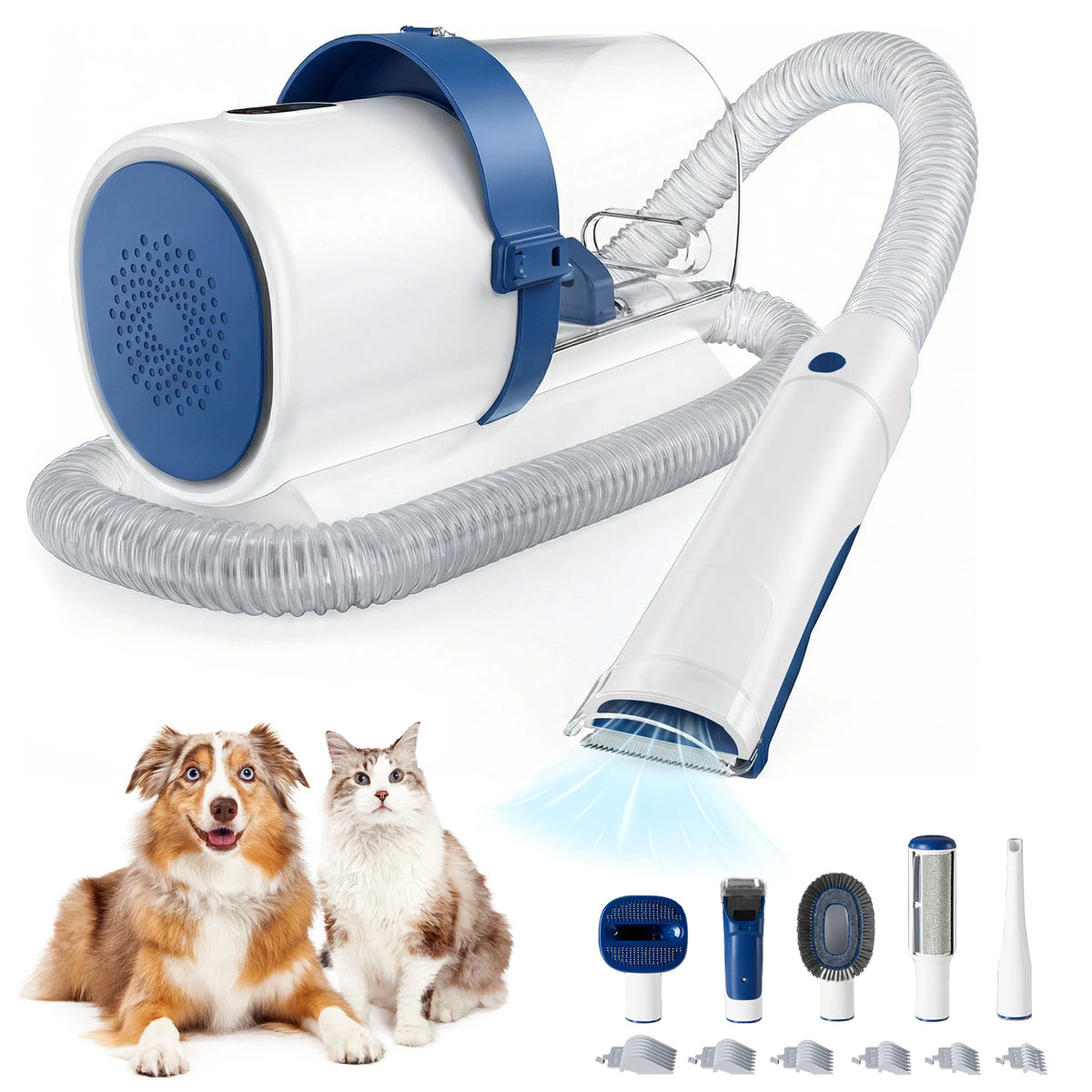 Professional Cordless Pet Grooming Vacuum Kit With Clipper Tools