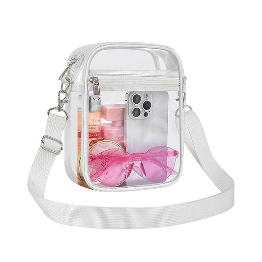 Transparent Pvc Stadium Bag With Adjustable Shoulder Strap