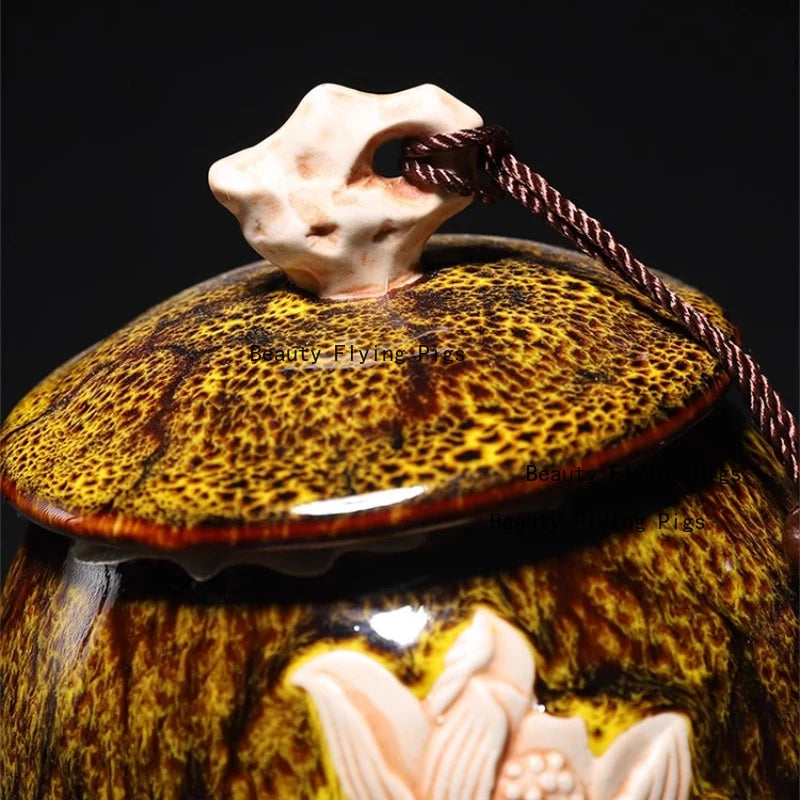 Premium Ceramic Pet Urn For Dog And Cat Memorial Keepsake