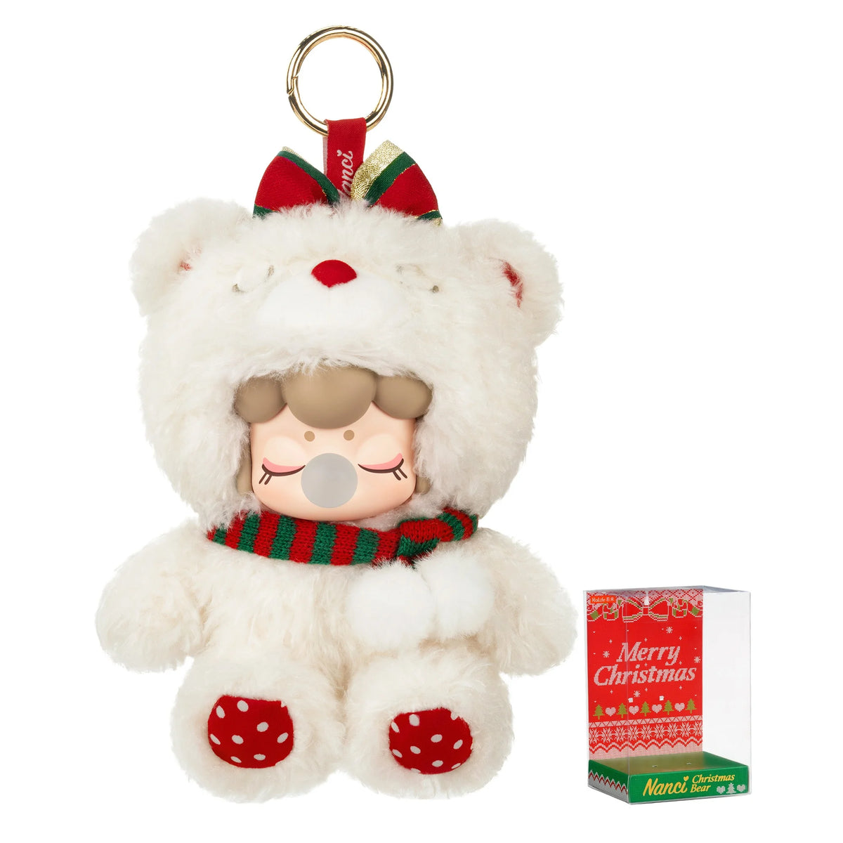 Rolife Nanci Christmas Bear Plush Pendant Collectible Doll