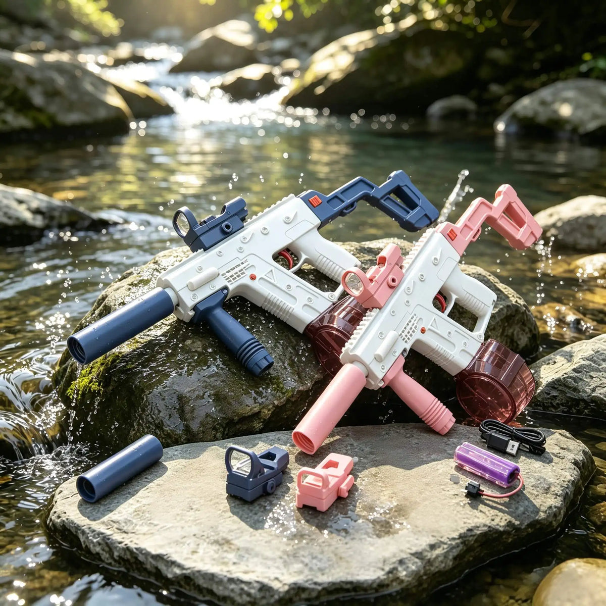 2Pcs Fun, High-Quality, Large-Capacity Water Guns for Kids and Adults, Suitable for Boys, Girls, and Adults, Summer Fun Toys, Suitable for Pool/Beach/Outdoor Settings, Birthday Gift