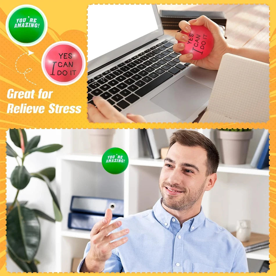 Motivational PU Stress Balls for Relaxation and Party Gift Giving