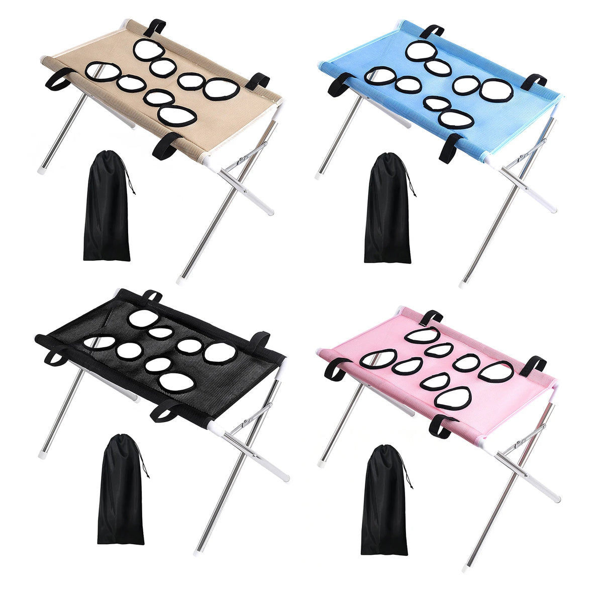 Foldable Stainless Steel Grooming Hammock For Cats And Dogs