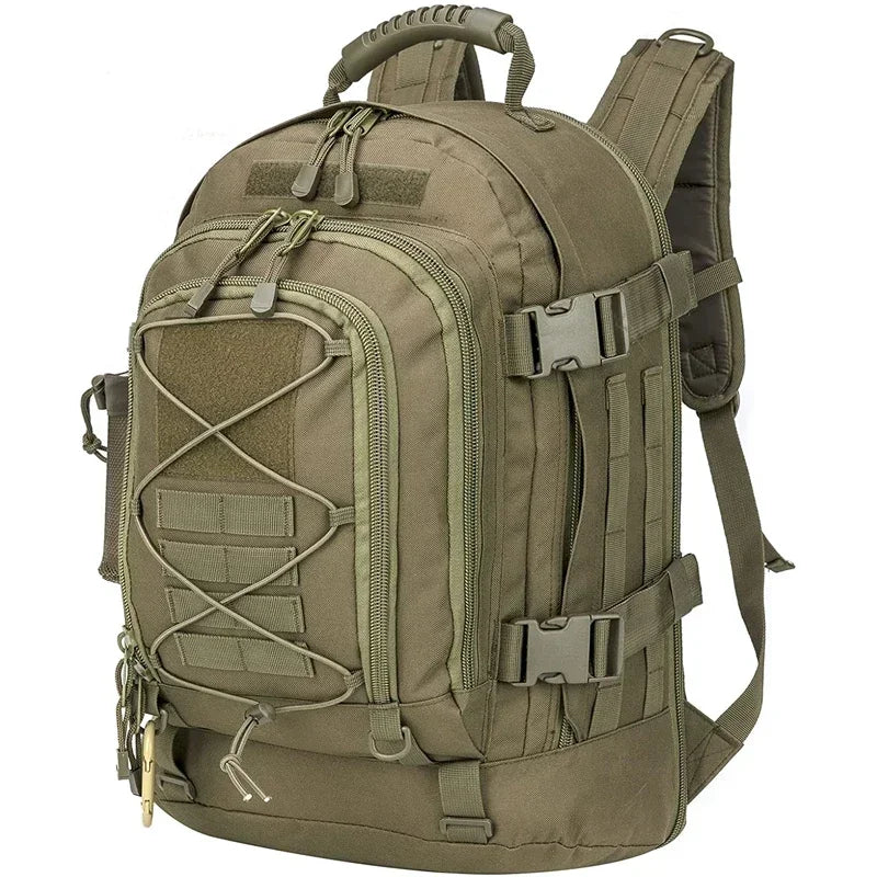 LQARMY Military Tactical Backpack With Molle System For Outdoor Hiking