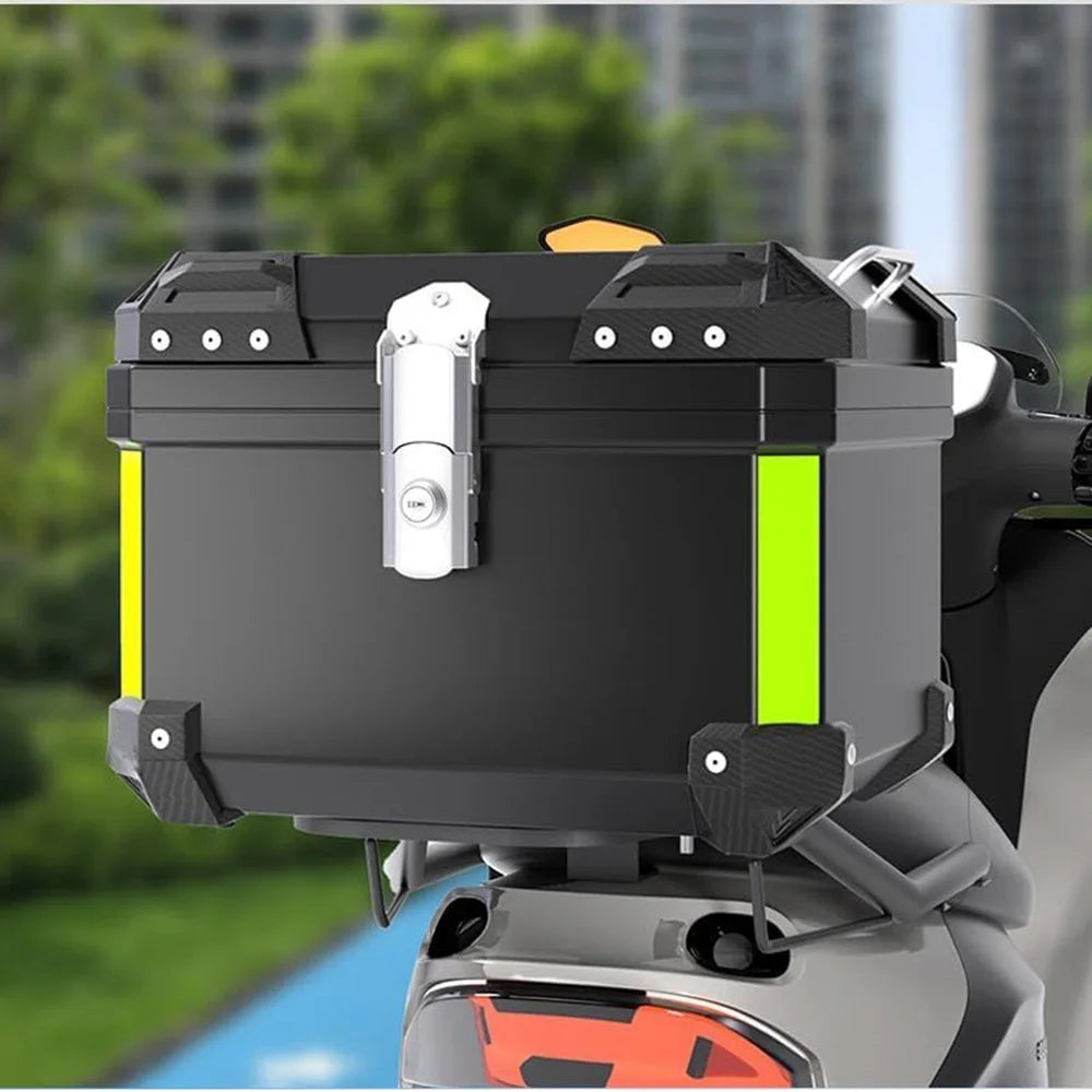 HiMISS Waterproof ABS Motorcycle Top Case Helmet Storage Box