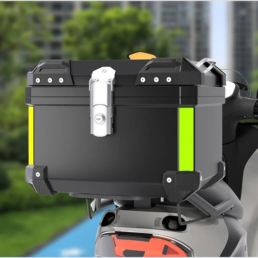 HiMISS Waterproof ABS Motorcycle Top Case Helmet Storage Box