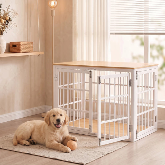 JHK Heavy Duty Iron Dog Cage With Double Lock Kennel