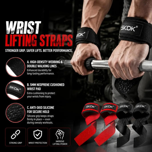 Heavy Duty Neoprene Padded Wrist Wraps For Gym Fitness Support