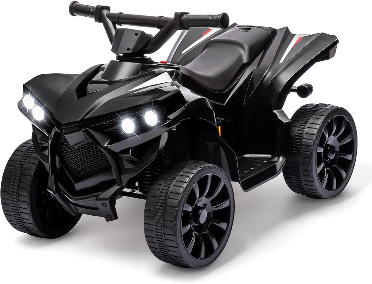6V Ride on Toy, Kids ATV 4 Wheeler with 1.8MPH Max Speed, Wear-Resistant Wheels, Music & Foot Pedal, Electric Quad Car for Kids