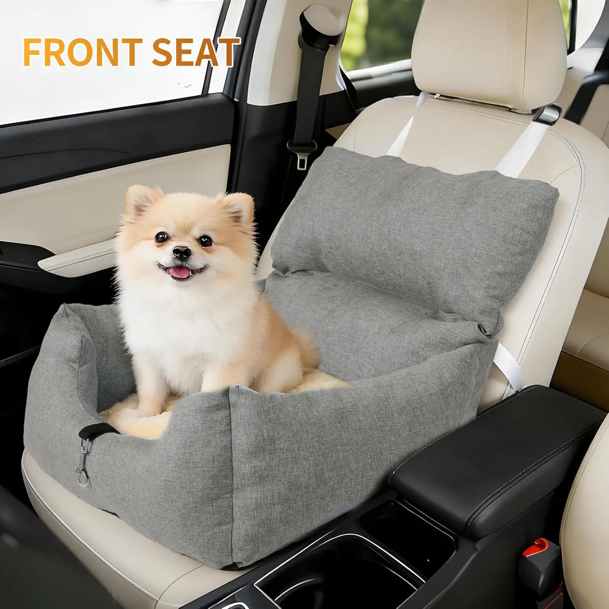 HiMISS Portable Elevated Dog Booster Car Seat Travel Bed