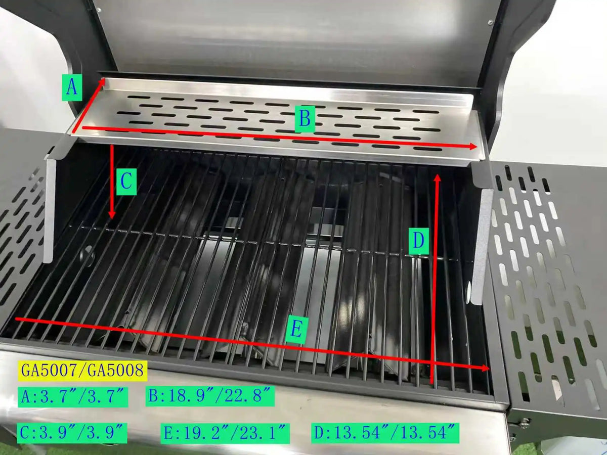 Stainless Steel Propane Grill 3 Burner Outdoor Gas Barbecue Grill with Cover for BBQ