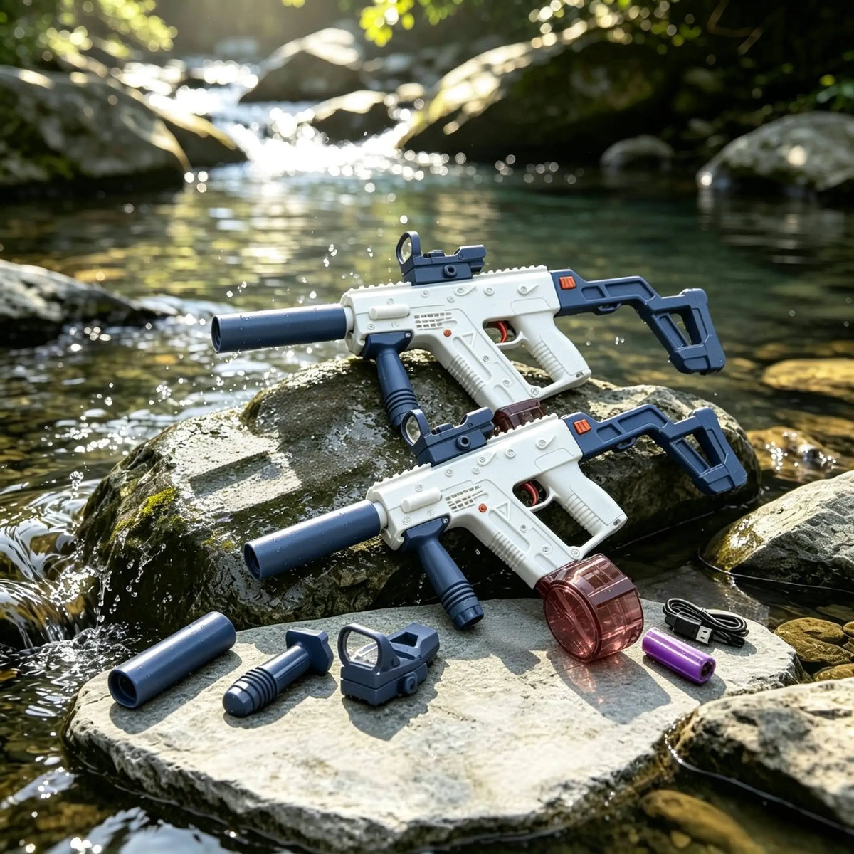 2Pcs Fun, High-Quality, Large-Capacity Water Guns for Kids and Adults, Suitable for Boys, Girls, and Adults, Summer Fun Toys, Suitable for Pool/Beach/Outdoor Settings, Birthday Gift