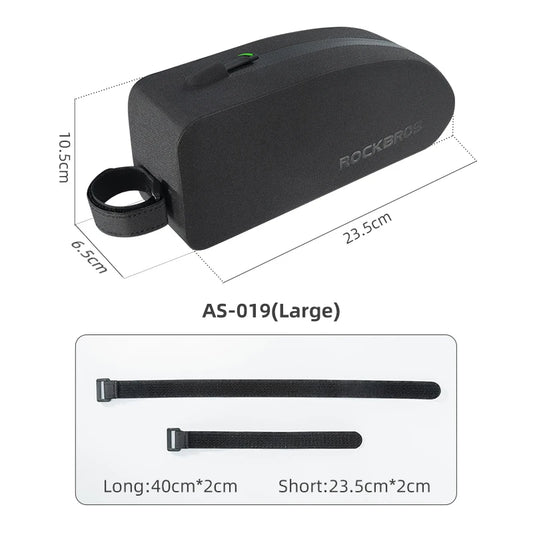 ROCKBROS Waterproof Hard Shell Bicycle Top Tube Storage Bag