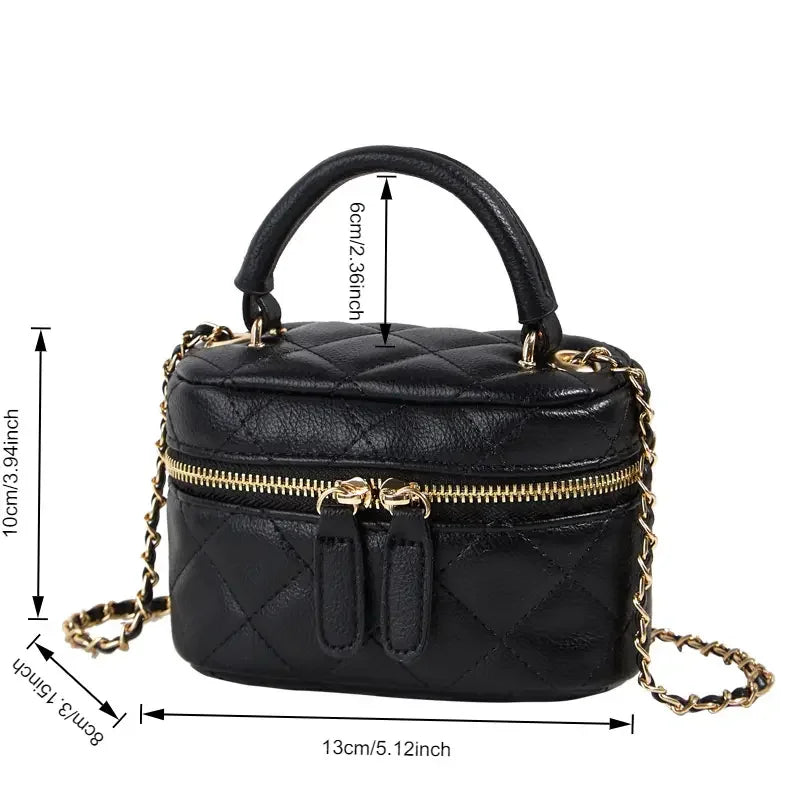 Women Structured Top Handle Handbag With Adjustable Strap