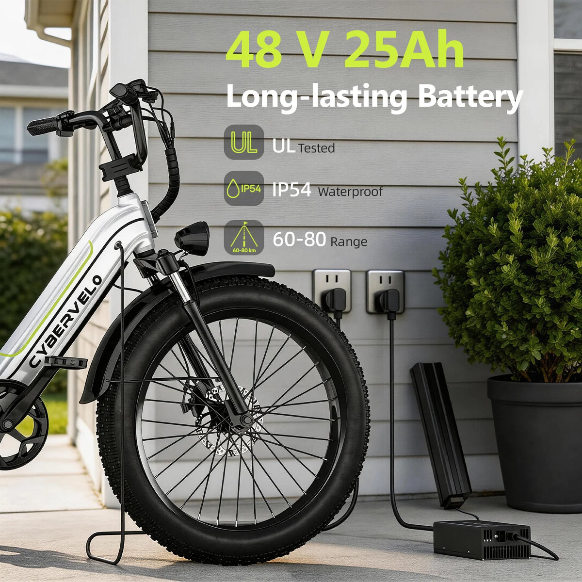 Lionland All Terrain Fat Tire Electric Commuter Bike