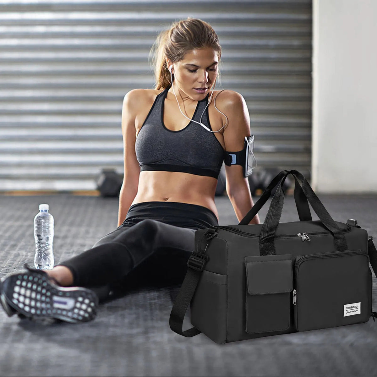 Waterproof Sports Travel Duffel Bag With Wet Dry Separation