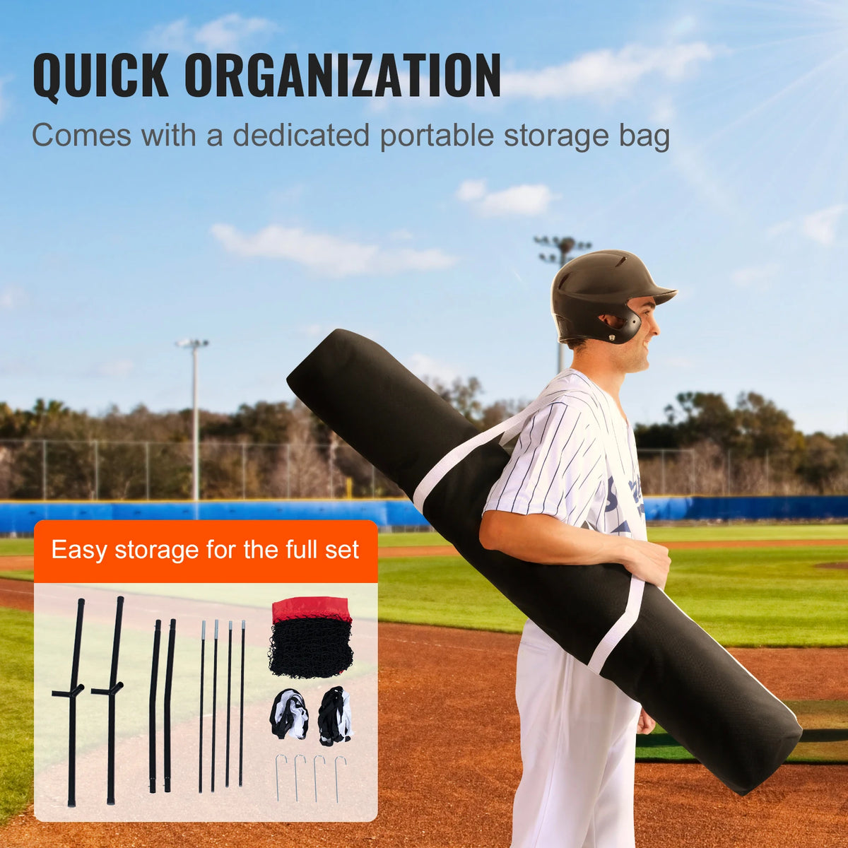 SucceBuy Baseball Training Net For Hitting Batting Catching Pitching
