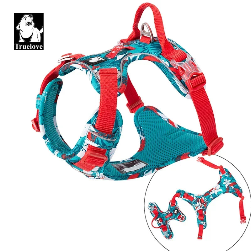 Truelove Adjustable Padded Dog Harness With Reflective Nylon
