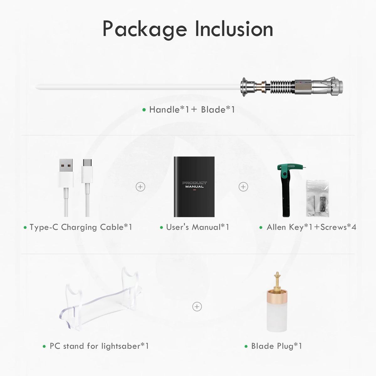 DamienSaber Luke Skywalker Lightsaber Replica With Control Box Set
