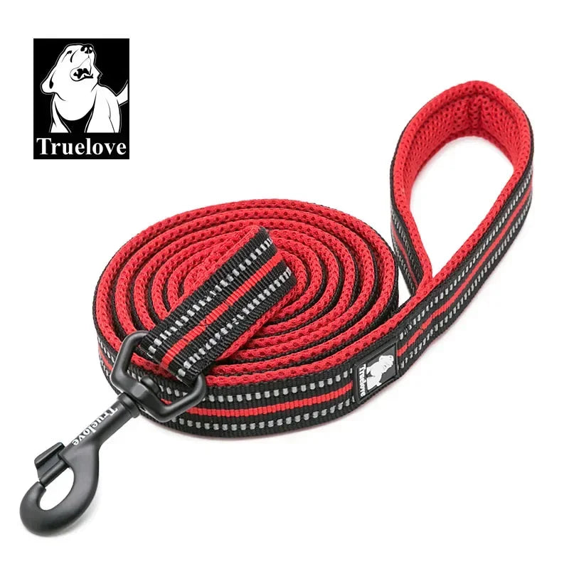 Truelove Reflective Nylon Padded Dog Leash Quick Release